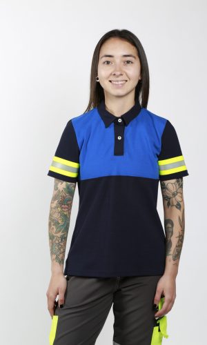 Polera Pique con huincha reflectante Mujer