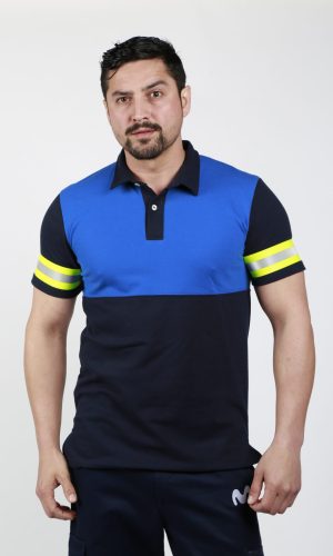 Polera Pique con huincha reflectante Hombre