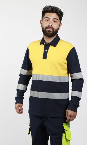 Polera Pique Manga Larga (High Visión)