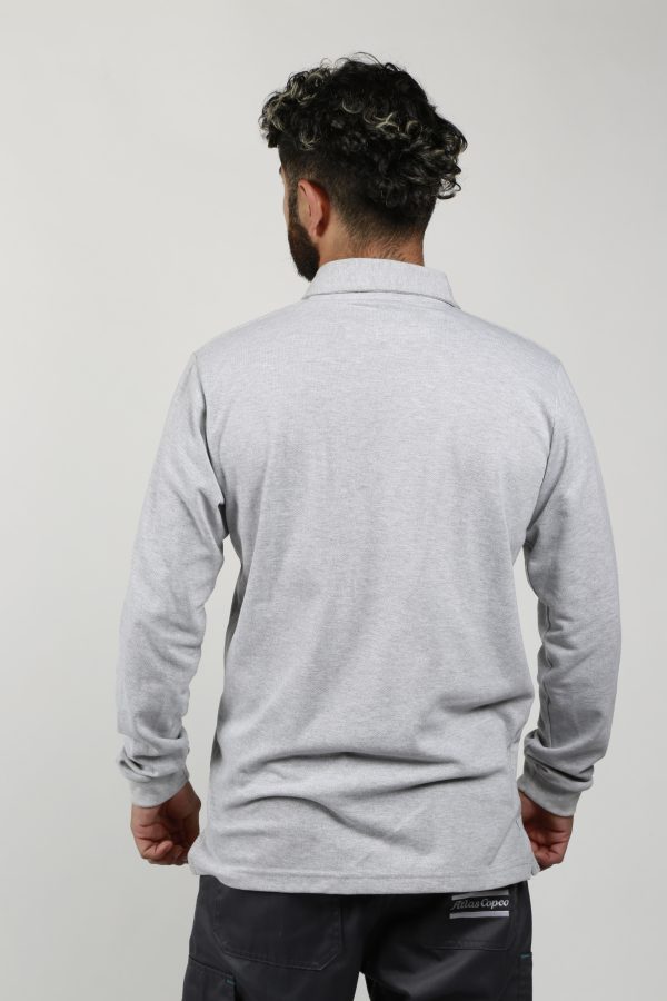 Polera Pique Manga Larga Hombre