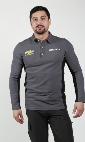Polera Pique Manga Larga Hombre